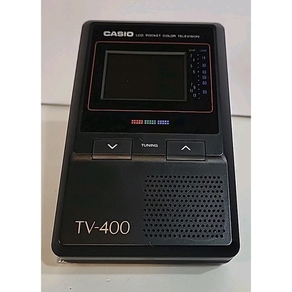 Vintage Casio TV-400 UHF VHF Pocket Color Television Japan - Picture 9 of 16
